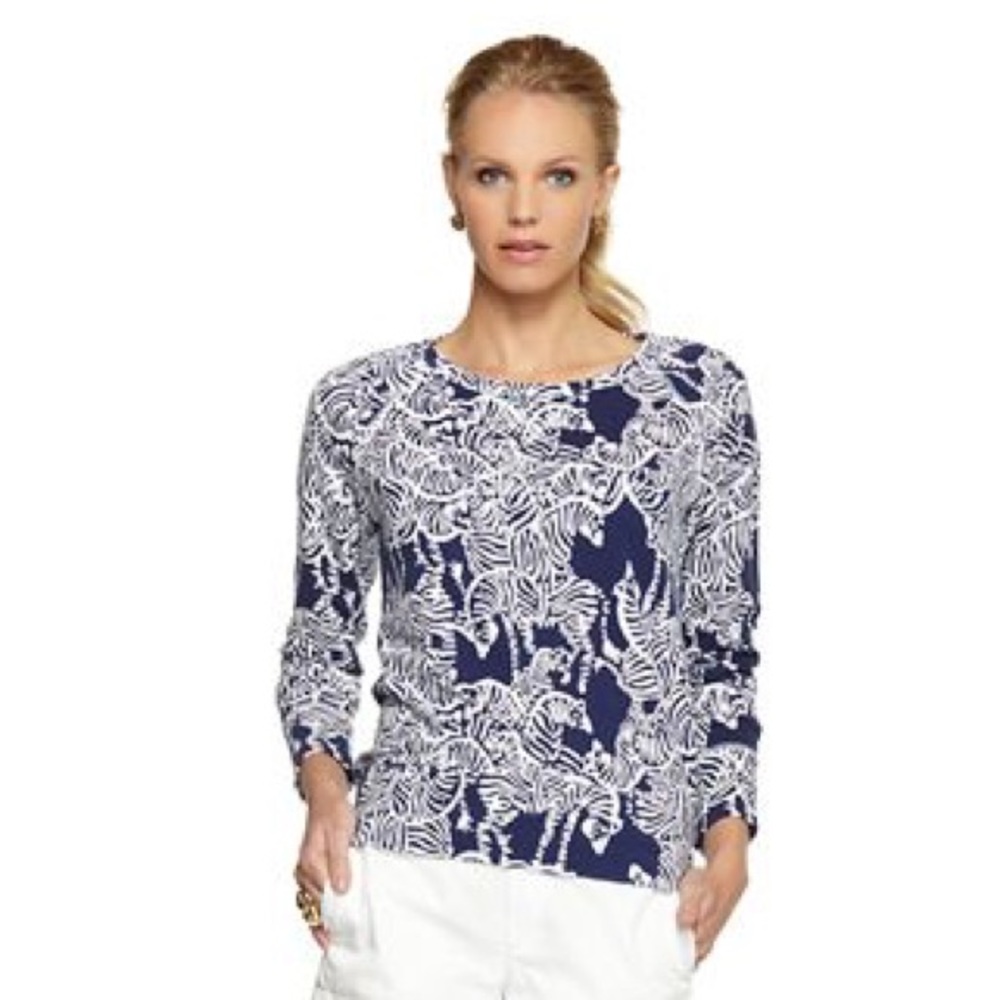 Lilly Pulitzer Kingley Top I herd you Pullover XS